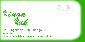 kinga muk business card